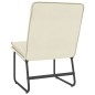 vidaXL Loungesessel Creme 54x75x76 cm Kunstleder vidaXL Loungesessel Creme 54x75x76 cm Kunstleder