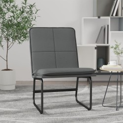 vidaXL Loungesessel Grau 54x75x76 cm Kunstleder