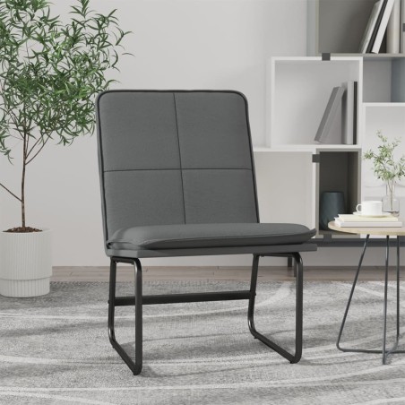 vidaXL Loungesessel Grau 54x75x76 cm Kunstleder