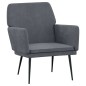 vidaXL Sessel Dunkelgrau 62x79x79 cm Samt vidaXL Sessel Dunkelgrau 62x79x79 cm Samt