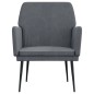 vidaXL Sessel Dunkelgrau 62x79x79 cm Samt vidaXL Sessel Dunkelgrau 62x79x79 cm Samt