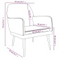 vidaXL Sessel Dunkelgrau 62x79x79 cm Samt vidaXL Sessel Dunkelgrau 62x79x79 cm Samt