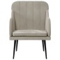 vidaXL Sessel Hellgrau 63x76x80 cm Samt vidaXL Sessel Hellgrau 63x76x80 cm Samt