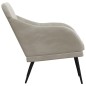vidaXL Sessel Hellgrau 63x76x80 cm Samt vidaXL Sessel Hellgrau 63x76x80 cm Samt