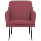 vidaXL Sessel Weinrot 63x76x80 cm Stoff vidaXL Sessel Weinrot 63x76x80 cm Stoff