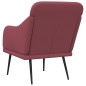vidaXL Sessel Weinrot 63x76x80 cm Stoff vidaXL Sessel Weinrot 63x76x80 cm Stoff