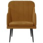 vidaXL Sessel Braun 63x76x80 cm Samt vidaXL Sessel Braun 63x76x80 cm Samt