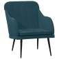 vidaXL Sessel Blau 63x76x80 cm Samt vidaXL Sessel Blau 63x76x80 cm Samt