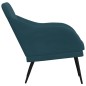 vidaXL Sessel Blau 63x76x80 cm Samt vidaXL Sessel Blau 63x76x80 cm Samt