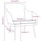 vidaXL Sessel Blau 63x76x80 cm Samt vidaXL Sessel Blau 63x76x80 cm Samt