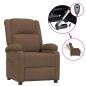 vidaXL Relaxsessel Elektrisch Braun Stoff vidaXL Relaxsessel Elektrisch Braun Stoff