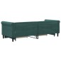 vidaXL Tagesbett Ausziehbar mit Schubladen Dunkelgrün 80x200 cm Samt