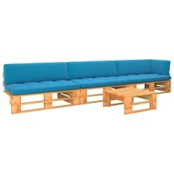 vidaXL 4-tlg. Paletten-Lounge-Set Honigbraun Imprägniertes Kiefernholz