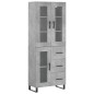 vidaXL Highboard Betongrau 69,5x34x180 cm Holzwerkstoff vidaXL Highboard Betongrau 69,5x34x180 cm Holzwerkstoff