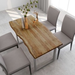 vidaXL Esstisch 140×70×76 cm Akazie-Massivholz