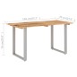 vidaXL Esstisch 140×70×76 cm Akazie-Massivholz vidaXL Esstisch 140×70×76 cm Akazie-Massivholz
