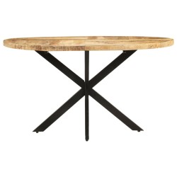 vidaXL Esstisch 140x80x75 cm Massivholz Mango