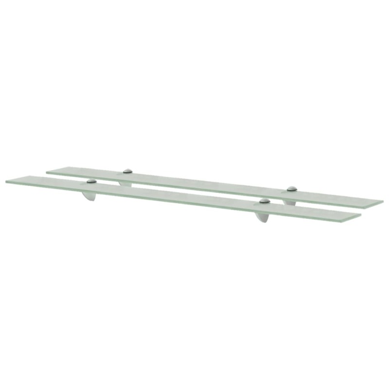 Schwebende Regale 2 Stk. Glas 100x10 cm 8 mm Schwebende Regale 2 Stk. Glas 100x10 cm 8 mm