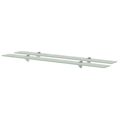 Schwebende Regale 2 Stk. Glas 100x10 cm 8 mm