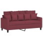 vidaXL 2-Sitzer-Sofa Weinrot 140 cm Stoff vidaXL 2-Sitzer-Sofa Weinrot 140 cm Stoff