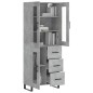 vidaXL Highboard Betongrau 69,5x34x180 cm Holzwerkstoff vidaXL Highboard Betongrau 69,5x34x180 cm Holzwerkstoff