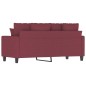 vidaXL 2-Sitzer-Sofa Weinrot 140 cm Stoff vidaXL 2-Sitzer-Sofa Weinrot 140 cm Stoff