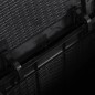vidaXL Garten-Aufbewahrungsbox 90 L Schwarz PP Rattan vidaXL Garten-Aufbewahrungsbox 90 L Schwarz PP Rattan
