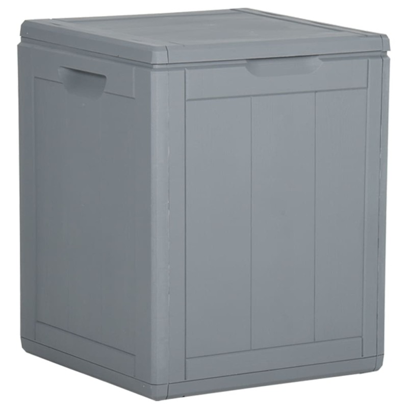 vidaXL Garten-Aufbewahrungsbox 90 L Grau PP Rattan vidaXL Garten-Aufbewahrungsbox 90 L Grau PP Rattan
