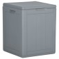 vidaXL Garten-Aufbewahrungsbox 90 L Grau PP Rattan vidaXL Garten-Aufbewahrungsbox 90 L Grau PP Rattan