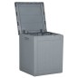 vidaXL Garten-Aufbewahrungsbox 90 L Grau PP Rattan vidaXL Garten-Aufbewahrungsbox 90 L Grau PP Rattan