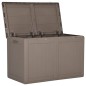 vidaXL Garten-Aufbewahrungsbox 180 L Braun PP Rattan vidaXL Garten-Aufbewahrungsbox 180 L Braun PP Rattan