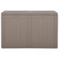 vidaXL Garten-Aufbewahrungsbox 180 L Braun PP Rattan vidaXL Garten-Aufbewahrungsbox 180 L Braun PP Rattan
