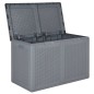vidaXL Gartenbox Grau PP Rattan 180 L vidaXL Gartenbox Grau PP Rattan 180 L