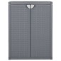 vidaXL Gartenschrank Grau 65x45x88 cm PP Rattan-Optik vidaXL Gartenschrank Grau 65x45x88 cm PP Rattan-Optik