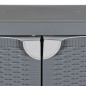 vidaXL Gartenschrank Grau 65x45x88 cm PP Rattan-Optik vidaXL Gartenschrank Grau 65x45x88 cm PP Rattan-Optik