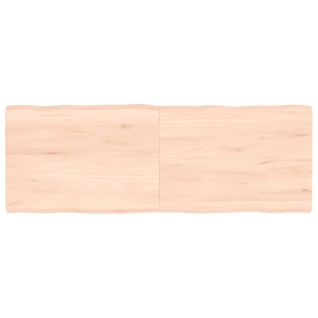 vidaXL Tischplatte 140x50x(2-4) cm Massivholz Unbehandelt Baumkante