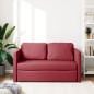 vidaXL Bodensofa mit Schlaffunktion Weinrot 112x174x55 cm Kunstleder vidaXL Bodensofa mit Schlaffunktion Weinrot 112x174x55 cm Kunstleder