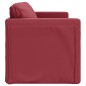 vidaXL Bodensofa mit Schlaffunktion Weinrot 112x174x55 cm Kunstleder vidaXL Bodensofa mit Schlaffunktion Weinrot 112x174x55 cm Kunstleder