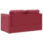 vidaXL Bodensofa mit Schlaffunktion Weinrot 112x174x55 cm Kunstleder vidaXL Bodensofa mit Schlaffunktion Weinrot 112x174x55 cm Kunstleder