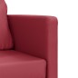 vidaXL Bodensofa mit Schlaffunktion Weinrot 112x174x55 cm Kunstleder vidaXL Bodensofa mit Schlaffunktion Weinrot 112x174x55 cm Kunstleder