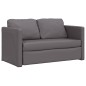 vidaXL Bodensofa mit Schlaffunktion Grau 112x174x55 cm Kunstleder vidaXL Bodensofa mit Schlaffunktion Grau 112x174x55 cm Kunstleder