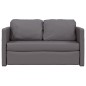 vidaXL Bodensofa mit Schlaffunktion Grau 112x174x55 cm Kunstleder vidaXL Bodensofa mit Schlaffunktion Grau 112x174x55 cm Kunstleder