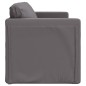 vidaXL Bodensofa mit Schlaffunktion Grau 112x174x55 cm Kunstleder vidaXL Bodensofa mit Schlaffunktion Grau 112x174x55 cm Kunstleder