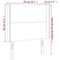 vidaXL LED Kopfteil Rosa 83x16x118/128 cm Samt vidaXL LED Kopfteil Rosa 83x16x118/128 cm Samt
