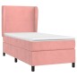 vidaXL Boxspringbett mit Matratze Rosa 80x200 cm Samt vidaXL Boxspringbett mit Matratze Rosa 80x200 cm Samt
