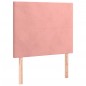 vidaXL Boxspringbett mit Matratze Rosa 80x200 cm Samt vidaXL Boxspringbett mit Matratze Rosa 80x200 cm Samt