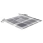vidaXL Gartenstühle mit Kissen 6 Stk. Grau Karomuster Massivholz Teak vidaXL Gartenstühle mit Kissen 6 Stk. Grau Karomuster Massivholz Teak