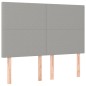 vidaXL Boxspringbett mit Matratze Hellgrau 140x190 cm Stoff vidaXL Boxspringbett mit Matratze Hellgrau 140x190 cm Stoff