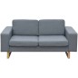 vidaXL 2-Sitzer und 3-Sitzer Sofa Set Hellgrau vidaXL 2-Sitzer und 3-Sitzer Sofa Set Hellgrau
