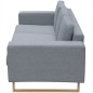 vidaXL 2-Sitzer und 3-Sitzer Sofa Set Hellgrau vidaXL 2-Sitzer und 3-Sitzer Sofa Set Hellgrau